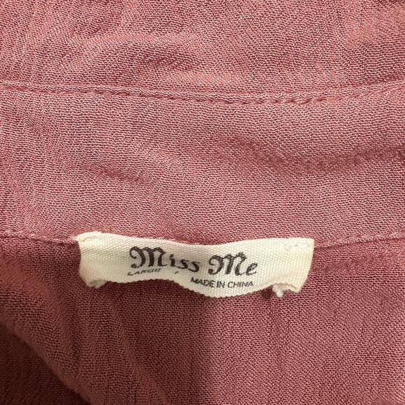 Miss Me Mauve Button-Up Top - Picture 4 of 7
